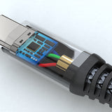 4smarts 456267 USB-kabel 3 m USB C 0,48 Gbit/sek. 100 W Sort