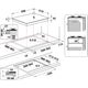 Whirlpool AKT 625/WH Sort, Hvid Indbygget 60 cm Gaskomfur 4 zone(s)