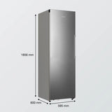 Gorenje G600 FNC618D6XWF Stående fryser Fritstående 312 L Grå, Rustfrit stål, Mørkegrå