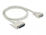 DeLOCK 84544 serielkabel Beige 1 m D-Sub 25 pin D-Sub 9 pin