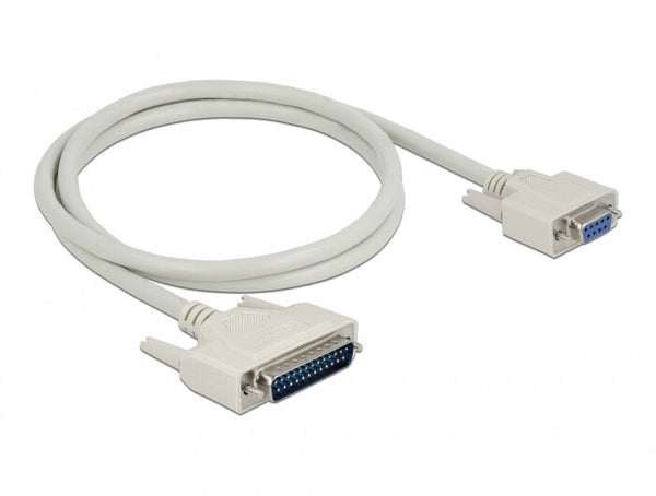 DeLOCK 84544 serielkabel Beige 1 m D-Sub 25 pin D-Sub 9 pin