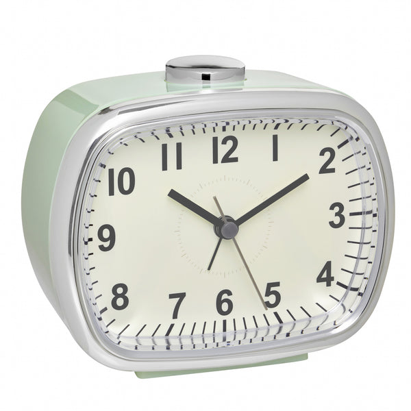 TFA-Dostmann 60.1032.04 vækkeur Quartz alarmur Mintfarve, Sølv