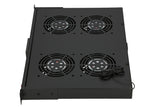 Extralink 19\" RACK MOUNT FAN PANEL (4 FANS) WITH THERMOSTAT Blæserpanel
