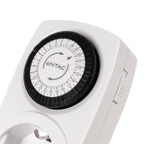 Entac EMT24-1E strømstik adapter Hvid, Sort