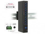 DeLOCK 63919 interface hub USB 3.2 Gen 1 (3.1 Gen 1) Micro-B 5000 Mbit/s Sort