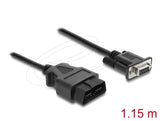 DeLOCK 64353 netværkskabel Sort 1,15 m Cat5e