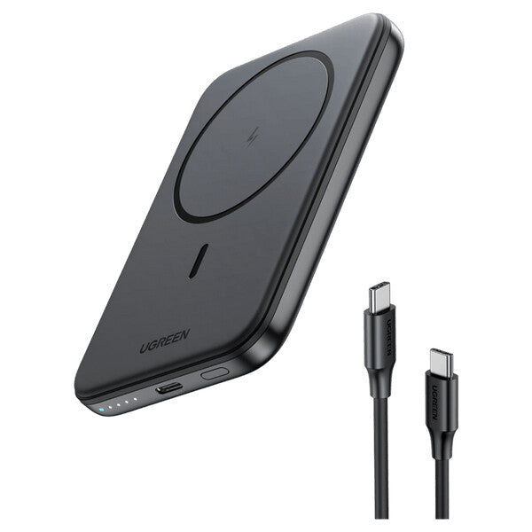 Ugreen 25207 powerbank 5000 mAh Trådløs opladning Sort