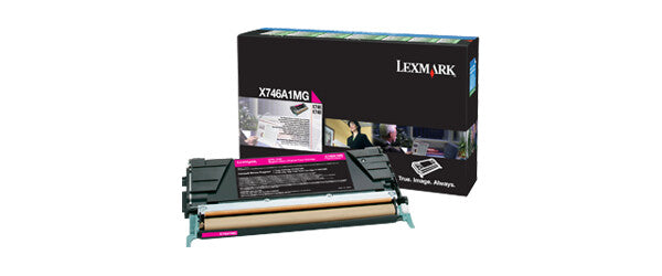 Lexmark X746A1MG tonerpatron 1 stk Original Magenta