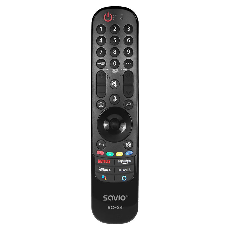 Savio RC-24 fjernbetjening IR trådløs TV, Universel Tryk på knapper