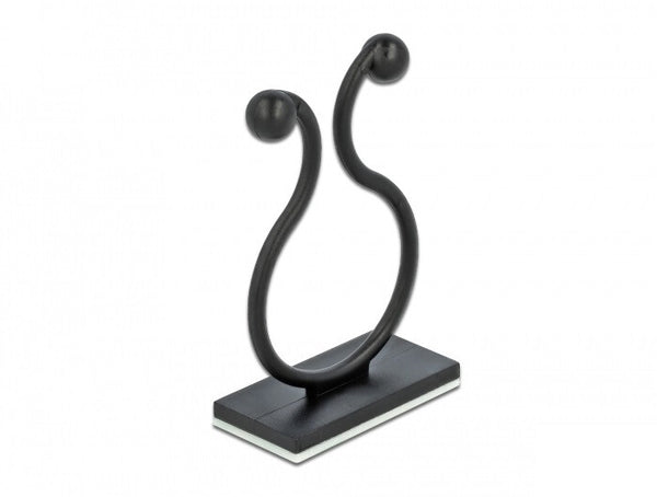 DeLOCK 60176 kabelorganisator Gulv Kabelkrog Sort 10 stk