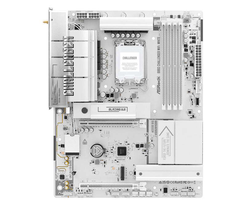 Asrock B860 Challenger WiFi White Intel B860 LGA 1851 (Socket V1) ATX