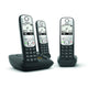 Gigaset A690A Analog/DECT-telefon Nummervisning Sort