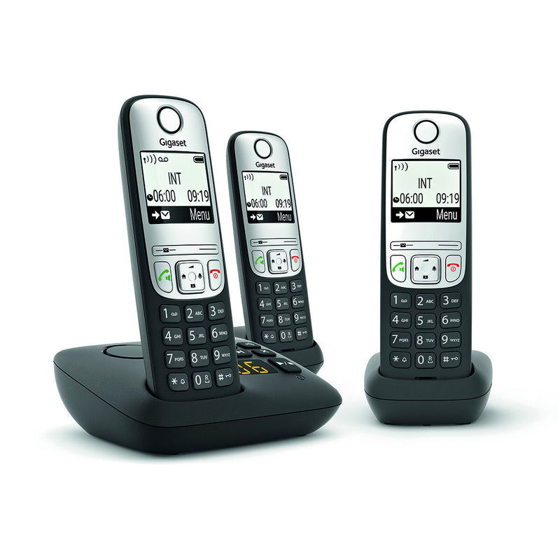 Gigaset A690A Analog/DECT-telefon Nummervisning Sort