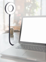 Gembird NL-LEDRING-01 USB gadget Sort, Hvid Lampe