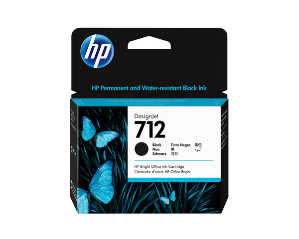HP 712 DesignJet-blækpatron, sort, 80 ml