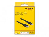 DeLOCK 86638 kabel til mobiltelefon Sort 2 m USB C Lightning