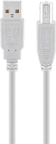 Goobay 68712 USB-kabel USB 2.0 1,8 m USB A USB B 0,48 Gbit/sek. Grå
