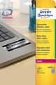 Avery L6009-20 selvklæbende etiket Afrundet rektangel Permanent Sølv 960 stk