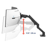 Ergotron HX Series HX ARM WITH VERY HEAVY DUTY PIVOT DESK 144,8 cm (57") Skrivebord Sort