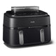 Philips 5000 series NA551/00 frituregryde Dobbelt 9 L Enkeltstående 2750 W Varmluftsteger Sort, Sølv