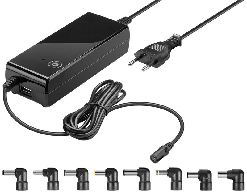 Goobay 55001 strømadapter og vekselret Indendørs 90 W Sort