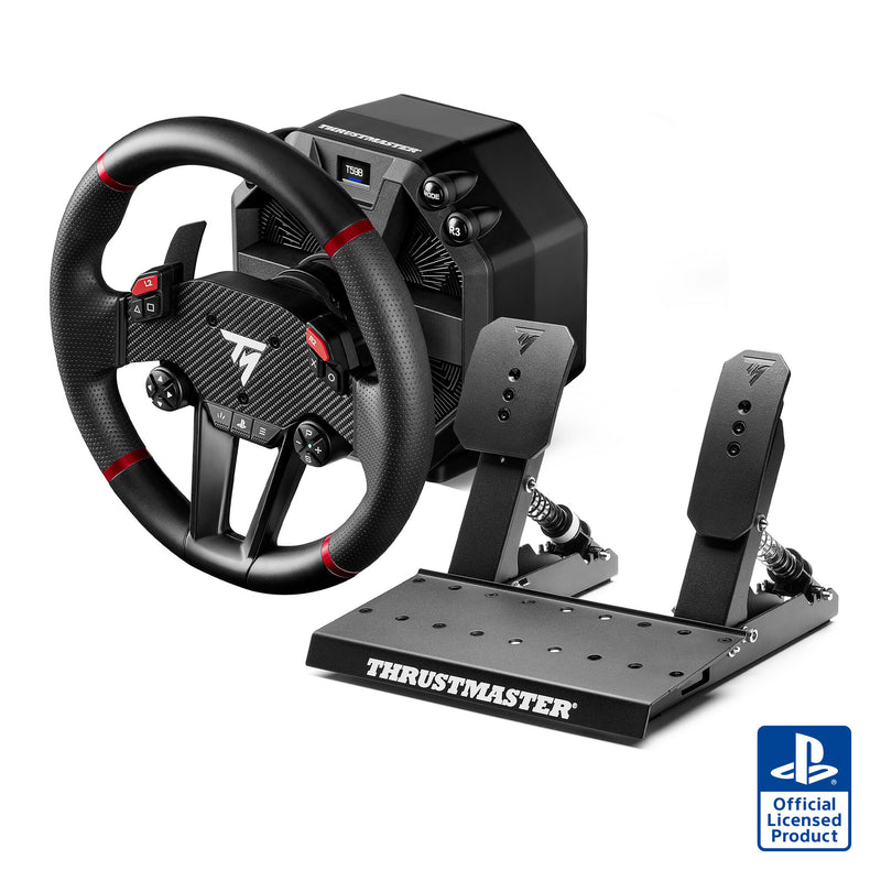 Thrustmaster T598-P Sort, Rød USB Rat + Pedaler Analog/digital PC, PlayStation 4, PlayStation 5