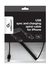 Gembird CC-LMAM-1.5M Lightning kabel 1,5 m Sort