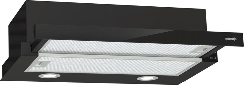 Gorenje TH62E4BG Semi indbygget (træk ud) Sort 450 m³/t