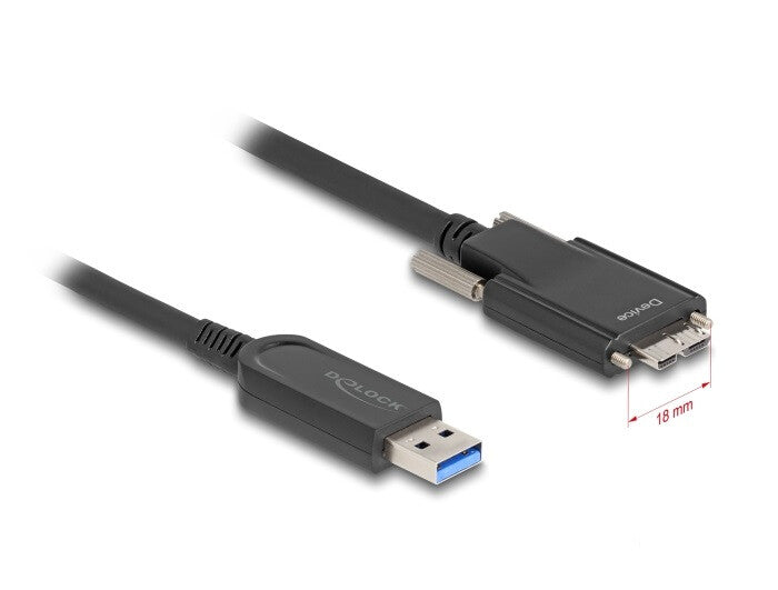 DeLOCK 83212 USB-kabel USB 3.2 Gen 2 (3.1 Gen 2) 7,5 m USB A Micro-USB B 10 Gbit/sek. Sort