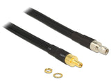 DeLOCK 5m SMA/SMA koaxial kabel CFD400, LLC400 Sort