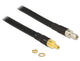 DeLOCK 5m SMA/SMA koaxial kabel CFD400, LLC400 Sort