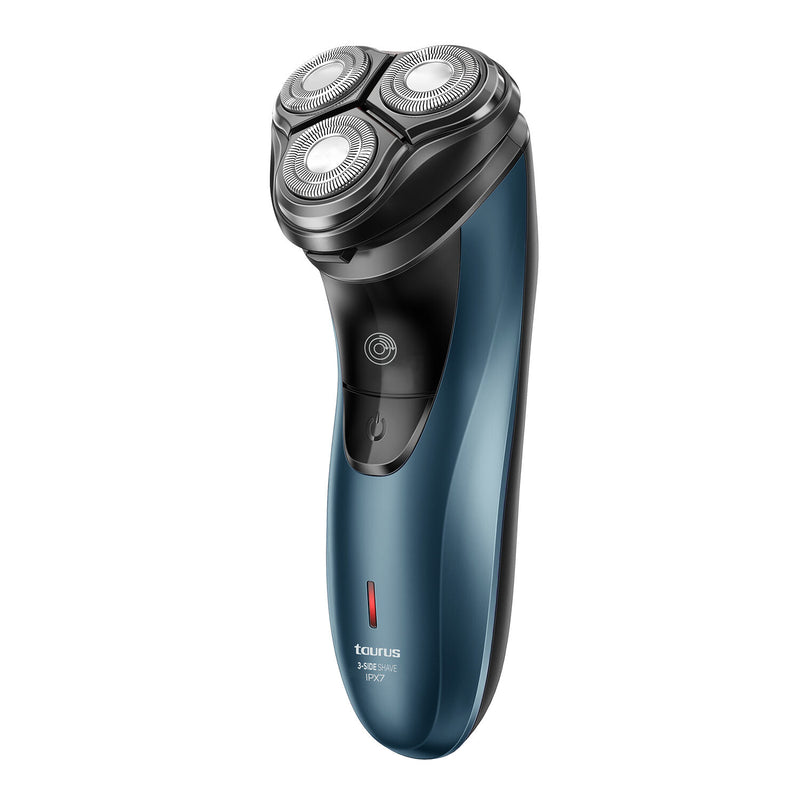 Taurus 3 Side Shave IPX7 Rotations shaver Trimmer Sort, Blå
