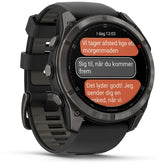 Garmin fēnix 8 Pro 3,56 cm (1.4") AMOLED 51 mm Digital 454 x 454 pixel Berøringsskærm Sort, Grå, Titanium Wi-Fi GPS (satellit)
