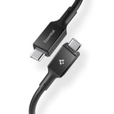 Spigen ACA09461 USB-kabel USB4 Gen 3x2 1,2 m USB C 40 Gbit/sek. 240 W Sort