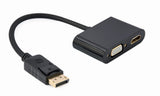 Gembird A-DPM-HDMIFVGAF-01 DisplayPort kabel 0,1 m Sort