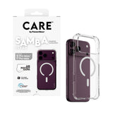 PanzerGlass CARE™ by ® Samba Case Transparent m. Hvid MagSafe iPhone 18 Pro Max | 17 Pro Max