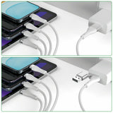 4smarts 541024 USB-kabel 1,2 m USB A/USB C USB C/Micro USB-A/Lightning 15 W Hvid