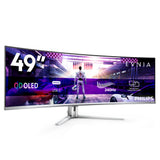 Philips Evnia 8000 49M2C8900/00 computerskærm 124,2 cm (48.9") 5120 x 1440 pixel Dual QHD QD-OLED Hvid