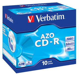 Verbatim CD-R AZO Crystal 700 MB 52x 10 stk
