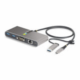 StarTech.com 5G2A1SGBB-USB-C-HUB dockingstation Ledningsført USB 3.2 Gen 1 (3.1 Gen 1) Type-C Grå