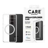 PanzerGlass CARE™ by ® Urban Explorer Case Transparant m. Hvid Qi Samsung Galaxy S26