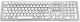Voxicon DK-295BWL-WHT tastatur Universel RF trådløst QWERTY Nordisk Hvid, Sølv
