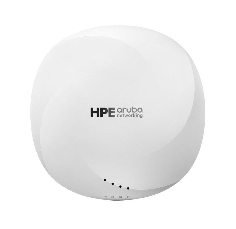 HPE Aruba Networking AP-635 (RW) Tri Radio 2x2 802.11ax Wi-Fi 6E Internal Antennas Campus AP 2400 Mbit/s Hvid Strøm over Ethernet (PoE)
