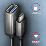 Axagon RUCM-AFAC kabel kønsskifter USB C USB A Grå