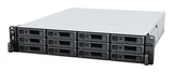 Synology RackStation RS2423+ NAS & lagringsserver Stativ (2U) Ryzen Embedded V1780B 8 GB DDR4 0 TB DiskStation Manager Sort, Grå