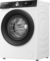 Hisense Vaske tørremaskine (8/5 kg) med Wash&Dry 60’, Auto Wash tilpasning og dampprogrammer til hygiejnisk tøjpleje. Wi Fi styring og invertermotor giver fleksibilitet, pålidelig drift og en pladsbesparende løsning til hverdagen.