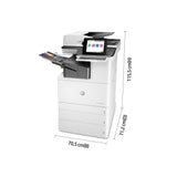 HP Color LaserJet Enterprise Flow LaserJet Enterprise Flow M776zs Trådløst Multifunction Farve Printer, Kopimaskine, scanner; Dupleks