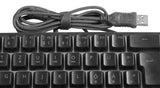Deltaco Gaming DK240, Mini RGB Membran 60 % tastatur, halvgennemsigtigt etui, sort