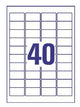 Avery L4770-25 print etiket Transparent
