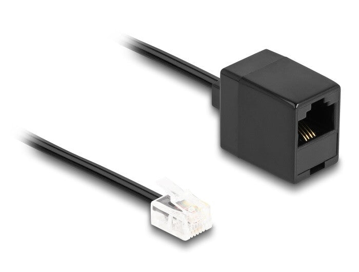 DeLOCK 88096 telefonkabel 10 m Sort